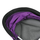 Qaba 6-in-1 Toddler Tricycle Stroller with Basket and Canopy - Purple-Removable seat cover, handlebar and canopy for easy change form 