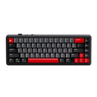 Cybeart Akula 65 Compact Tri-Mode Wireless RGB Gaming Keyboard - Black-A Tri Mode connectivity (Bluetooth 5.1 / 2.4Ghz Wireless, USB) enabled 65 % layout with 67 essential keys for a minimal yet functional design ideal for compact setups. Premium ABS bezel frame for strength, stability, lightweight durability and sleek aesthetics