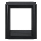 Hudson&Canal Stellan 20"W Square Side Table - Black Grain-Table is made of high-quality and durable MDF materials