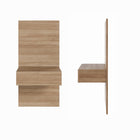 Nexera Milano Floating Nightstand Extension Panel - Brown Oak-Designed and made in Canada with CARB II/FSC Certified particle board and MDF materials