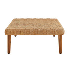 Modway Thames Outdoor Patio Wicker Outdoor Patio Rattan Coffee Table - Natural-UV-Resistant and Water-Resistant 
