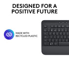 Logitech Signature K650 Comfort Full-Size Wireless Keyboard with Wrist Rest - Graphite-Reliable and hassle-free: Your cordless keyboard won’t require new batteries for up to 36 months (may vary based on user and computing conditions), it is also easy to clean and spill-resistant