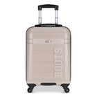 Roots Banff Carry-On Luggage - 20" - Taupe-Retractable push-button trolley handle for easy handling