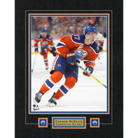 Connor Mcdavid Edmonton Oilers Action Photo - Framed Print - 27" x 33"-Premium virtual frames