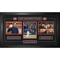 Frameworth Best of the Decade Triple Photo - Framed Print - 36.5" W x 22.5" H-Officially licensed by the NHL and NHLPA featuring a triple-photo framed collage celebrating a defining decade of hockey greatness across multiple iconic moments