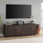 Hudson&Canal Presque TV Stand for TV's up to 75" - Alder Brown-Features easy assembly