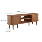 Modway Contour 55" TV Stand - Walnut-Modern TV Stand For TVs up to 60"