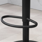 HOMCOM Adjustable Counter Height Swivel Bar Stools - Black - 2 Pack-Non-slip rubber pads will prevent your floor from scratching
