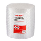 Staples Premium Bubble Roll, 12" x 30', 5/16" Bubbles, Clear-Provides cushioned protection for valuable and fragile items during mailing, shipping, and storage