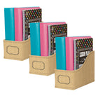 Teacher Created Resources Book Bin - Burlap Design - 3 Pack-Make classroom organization easy with these durable, designer book bins