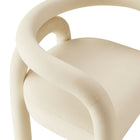 Modway Astrid Performance Velvet Dining Chair - Porcelain-9