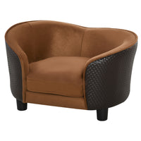 PawHut Dog Sofa with Removable Washable Cushion-Rattan styled chic pet sofa bed in exquisite craftsmanship 