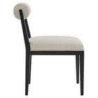 Modway Kai Fabric Dining Chair 2-Piece Set - Linen-No Assembly Required