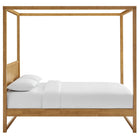 Modway Alva Queen Wood Canopy Platform Bed - Oak-Assembly Required