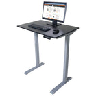 Victor Height Adjustable Compact Full Electric Standing Desk - 3' Wide - Black-Desktop has a maximum weight limit of 110 lbs.