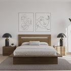 Nexera Malibu Headboard - Queen Size - Brown Oak-Warranty Included: Rest easy with a one-year warranty included, providing added assurance for a stylish and functional upgrade to your bedroom