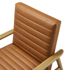 Modway Jensen Vegan Leather Accent Chair - French Oak Tan-8