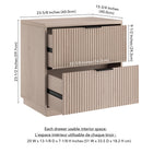Hudson&Canal Yarden 24" Nightstand - Alder White-Product Dimensions: 15.75" L x 23.63" W x 23.5" H