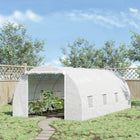 Outsunny Walk-in Polytunnel Greenhouse 20 x 10 x 7ft for Backyard- Powder coated reinforced galvanized steel frame, resists rust and corrosion
 