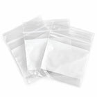 KL Rubber Resealable Polyethylene Bag With White Id Block & Hang Hole - 2 Mil - 3" x 3” - 1000 Pack-Approved for direct food contact