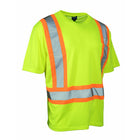 Forcefield Short Sleeve Safety Tee - Lime - X-Large-100% polyester fabric