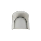Manhattan Comfort Gansevoort 22.5" Modern Faux Leather Upholstered Dining Armchair - Stone Grey - Set of 2-22.25" L x 21" W x 32.25" H