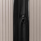 Swiss Mobility JFK Collection 30" Hardside spinner luggage - Dessert Grey-Zipper-release expansion system for 20%. more packing space