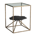 Zuo Ranol Side Table - Brass-Colour: Brass
