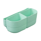 b.box Silicone Bento Tray Mini Lunchbox - Forest-Bento tray styles feature a handy slot for nesting lunchbox cutlery or snacks and a whole fruit section for apples or pears