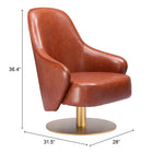 Zuo Withby Accent Chair - Brown-6