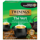Twinings Pure Green Tea Bags - 50 Pack-Naturally caffeinated green tea that can be enjoyed in the morning, during an afternoon break or throughout the day