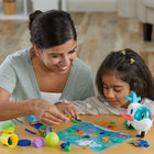 Play-Doh F8804 Airplane Explorer Starter Set-Rolling airplane toy: The toy jet playset stamps cloud patterns when it rolls across Play-Doh compound and features a mold in the cockpit to make Play-Doh pilots 