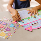 Melissa & Doug Puffy Sticker Set: Princess - 67 Reusable Stickers-Double-sided glossy background with 4 palace scenes to fill