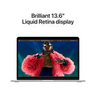 Apple MacBook Air 13.6" - M3 Chip - 512 GB SSD - 8 GB Unified Memory - Silver - English-A Brilliant Display - The 13.6-inch Liquid Retina display supports one billion colours