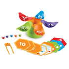 Learning Resources Balancing Bees Fine Motor Sorting Set - Set of 38-Pieces store inside: When playtime is done for the day, all pieces of this educational toy store inside the flower, whose petals fold up for easy storage!