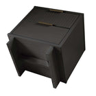 Manhattan Comfort Granville 18.11" Modern 2-Drawer Nightstand 2-Piece Set - Dark Grey-30 Day Limited Manufacturer's Warranty