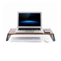 ShoppingAll Premium Ergonomic Monitor Stand Riser - Walnut-The stand measures 22.2" x 9.5" x 3.6" / 56.4 x 24.1 x 9.1cm, ideal size for a PC monitor, computer, printer, laptop, TV and LCD display