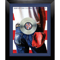 Bruce Springsteen Born in the USA Collage with Platinum LP - Framed Print - 29" x 38"-Premium music memorabilia