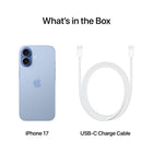 Apple iPhone 17 - 256 GB - Mist Blue - Bell and Virgin Plus-Built For Apple Intelligence - Personal, private, powerful. Write, express yourself, and get things done effortlessly