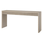 Hudson&Canal Lawrence 64" Wide Rectangular Fluted Console Table - Alder White-Tabletop features a weight capacity of 50 lb