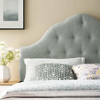 Modway Sovereign Upholstered Fabric King Headboard - Grey-Tufted high arch