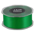 JAM Paper Double Faced Satin Ribbon - 1 1/2" W x 25 yd. - Emerald Green-Our ribbon is made from the highest quality double-faced satin, which features a slightly shiny, yet smooth finish