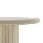 Modway Belmonte 45" Painted Wood Round Pedestal Dining Table - Putty-8