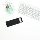 JAM Paper #10 Policy Envelopes, 4 1/8 x 9.5, Black Linen Recycled, 100 Pack (v01218g)-Closure: Gum