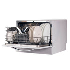 BLACK+DECKER Countertop Dishwasher - 7 Wash Programs - 6-Place Setting Capacity - White-Delayed Start Option up to 24 hours