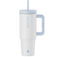 GROSCHE Aspen Insulated Water Tumbler with Handle - 40 oz. - Frost White-40oz capacity