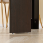 HOMCOM 23.6"-70.9" Rectangular Extendable Dining Table for 6-8 - Dark Brown-Made of particleboard for easy cleaning