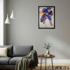 Morgan Rielly Toronto Maple Leafs - Framed Canvas - 22" x 31"-Ready to hang - arrives fully assembled