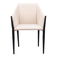 Zuo Andover Dining Chair - Beige - Set of 2-Comfy and durable polyester fabric