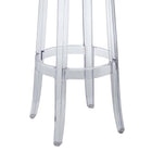 Modway Casper Backless Bar Stool - Clear-Weight Capacity: 331 Pounds